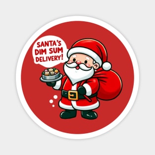 Christmas dim sum santa Magnet